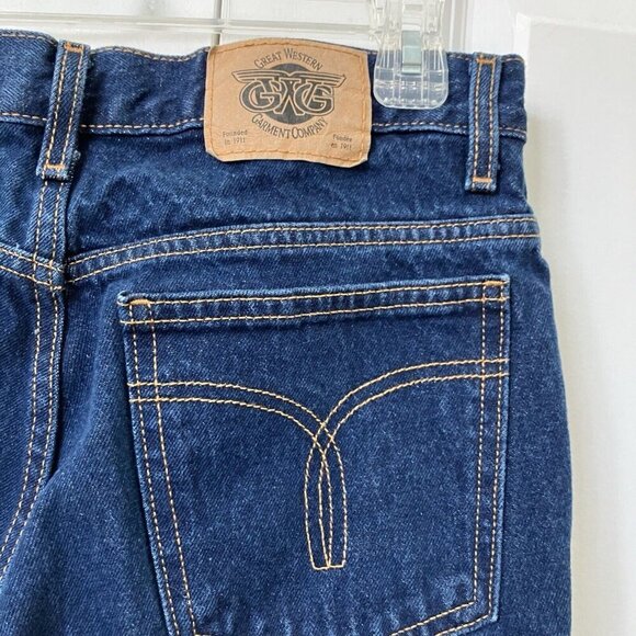 Vintage Great Western Garment Company Jeans Y2K Blue Denim Straight Leg Dad - Picture 2 of 10